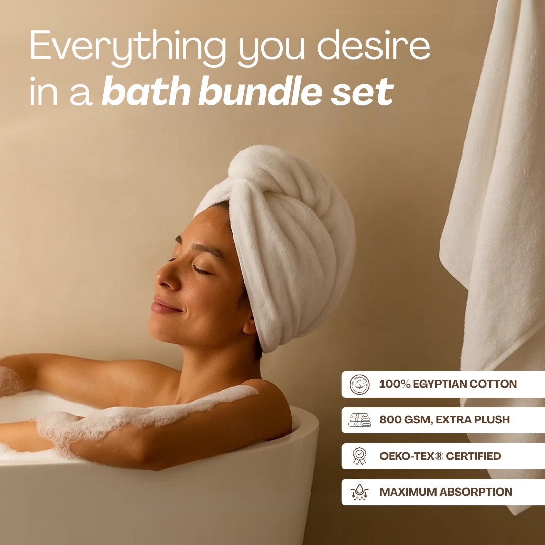 Heavyweight cotton bath bundle | 8pcs