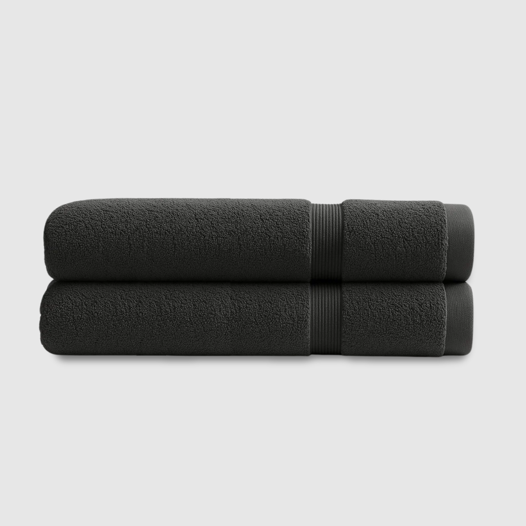 Heavyweight cotton bath towels | 2pcs (55x28in)
