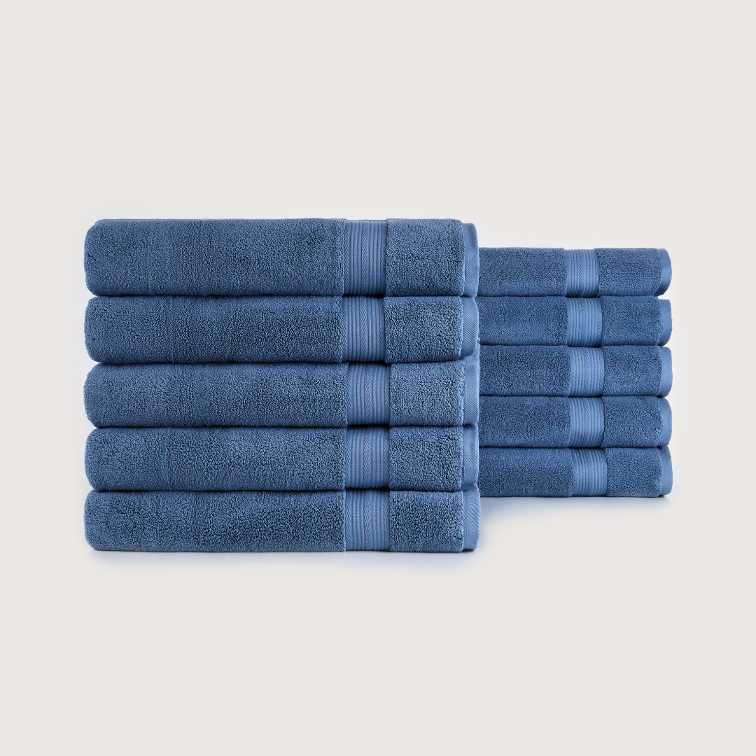 Ultrasoft Egyptian Cotton Bath Towels 10pcs (55x28in)