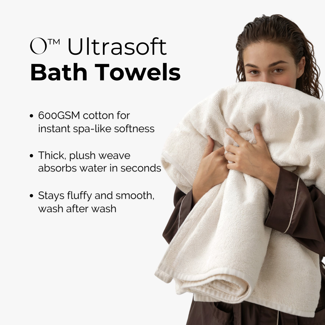 Ultrasoft Egyptian Cotton Bath Towels 5pcs (55x28in)