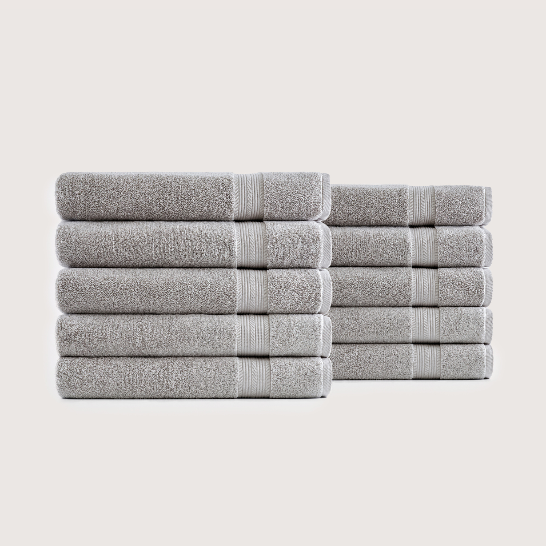 Ultrasoft Egyptian Cotton Bath Towels 10pcs (55x28in)